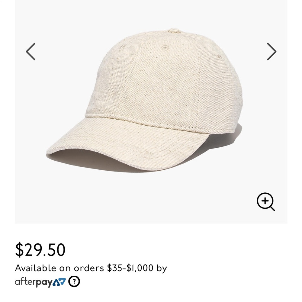 Madewell cotton linen baseball cap